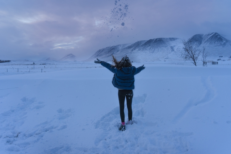 Naar IJsland in de winterperiode.
