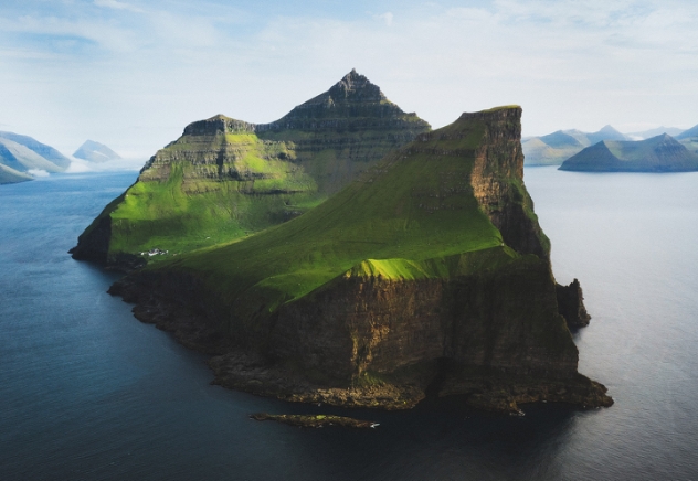 Stop-over op de Færøer Eilanden.