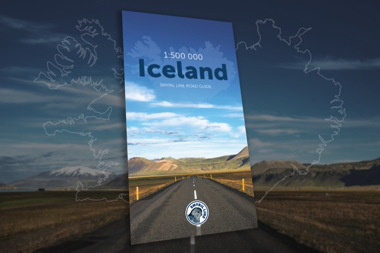IJsland wegenkaart.